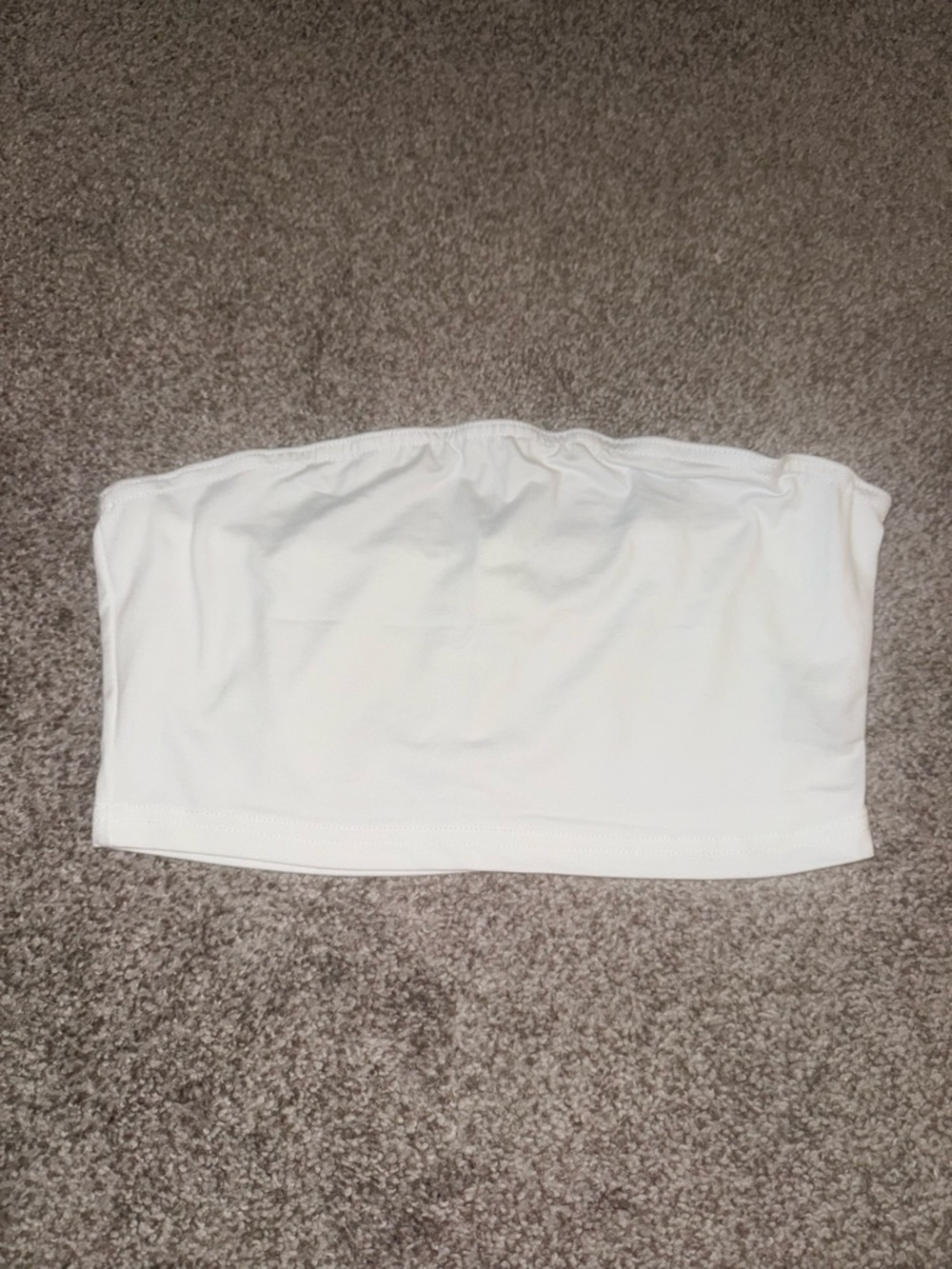 SHEIN White Strapless Tube Top
